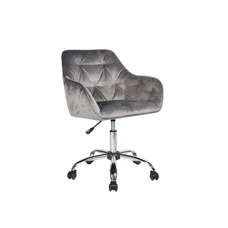 Adjustable Height Revolving Leisure Chair With Fabric Cover