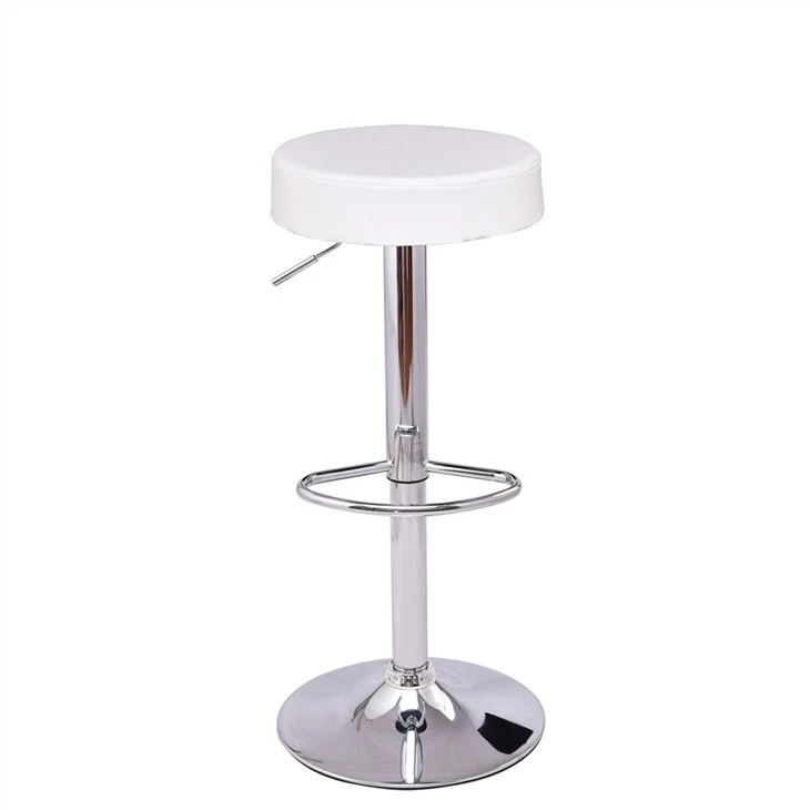 Round Seat PU Leather Bar Stool