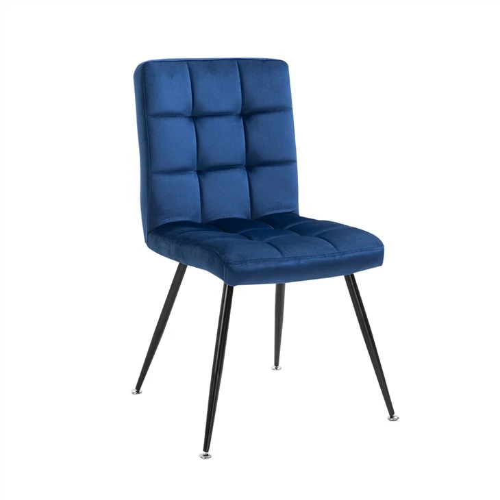 Fabric Dinning Chair With Metal Legs