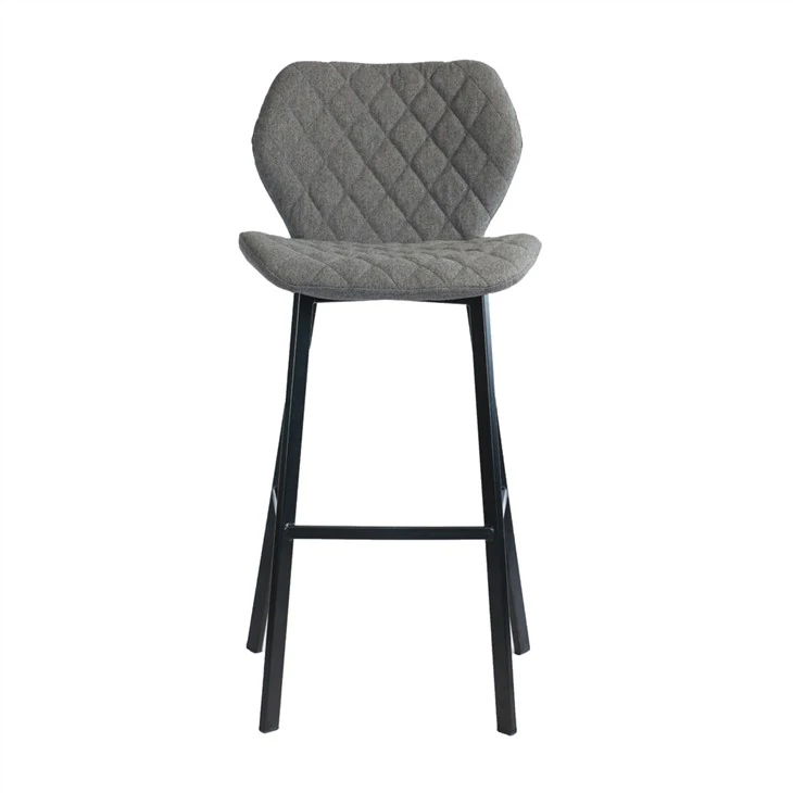Grey High Back Bar Stools