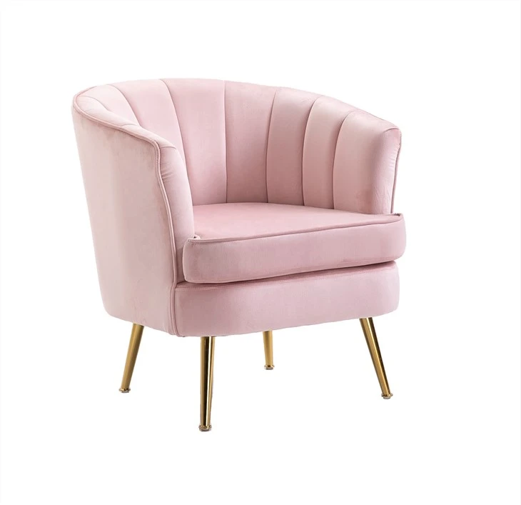Modern Pink Leisure Arm Chairs