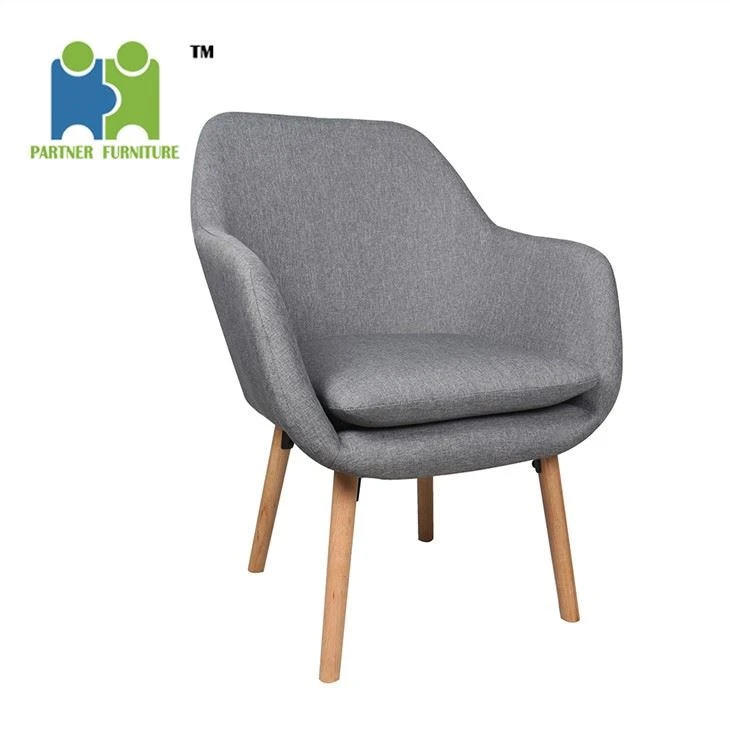 Simple Arm Chair With Wood Legs
