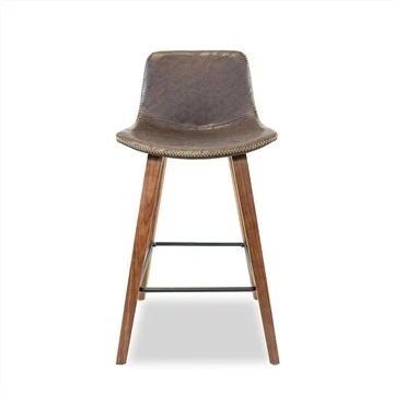 Barstools Chair Metal Footrest PU Cushion Seat