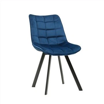 Modern Metal Legs Dining Chair Velvet Dining Chair