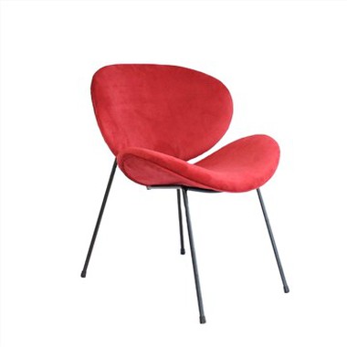 Modern Appearance Fabric Leisure Chair With Metal Legs