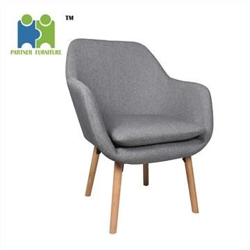 Simple Arm Chair With Wood Legs