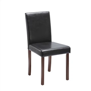 Pu Dining Chair With Wood Legs