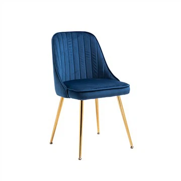 Velvet Coffee Leisure Chair
