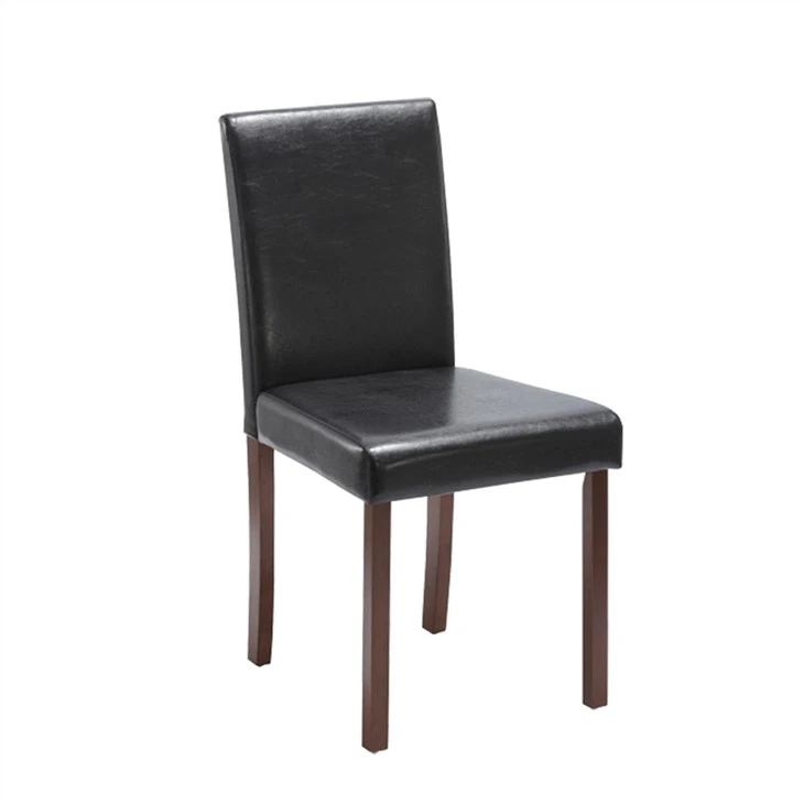 Pu Dining Chair With Wood Legs