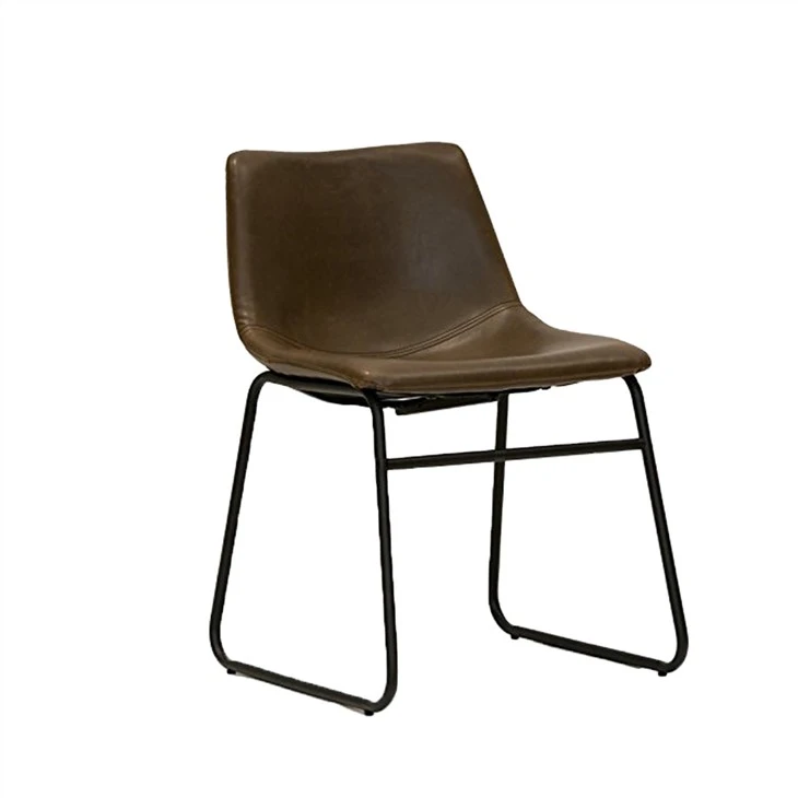 Lotusville Vintage PU Leather Dining Chairs