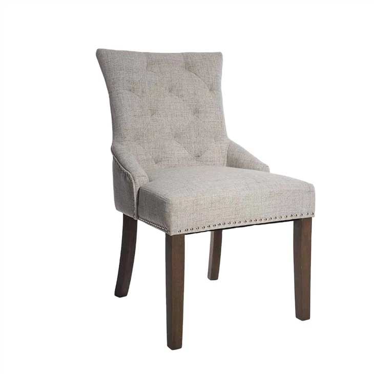 Fabric Material Room Wooden Dining Chair