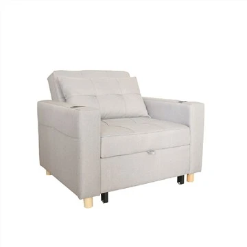 Linen Convertible Chair Bed
