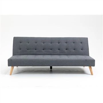 Modern grey simple linen sofa bed