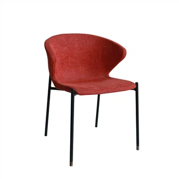 Comfortable Dining Chair With Curved Wing Back