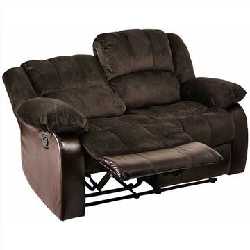 Fabric PU Leather Adjustable Recliner Sofa
