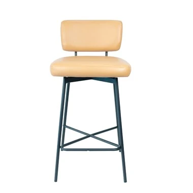 Bar Chair / Metal Stool / Upholstered Counter Stool with Footrest