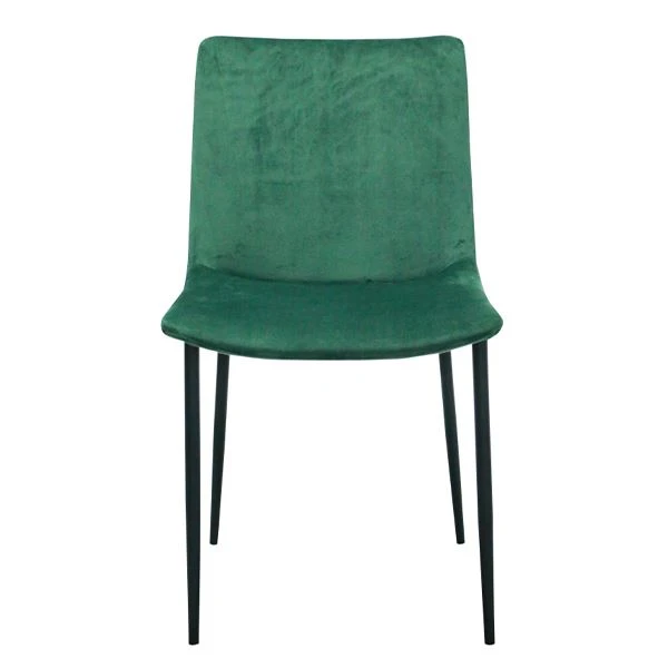 Velvet Fabric Cover Dining Room Chair Without Armrest