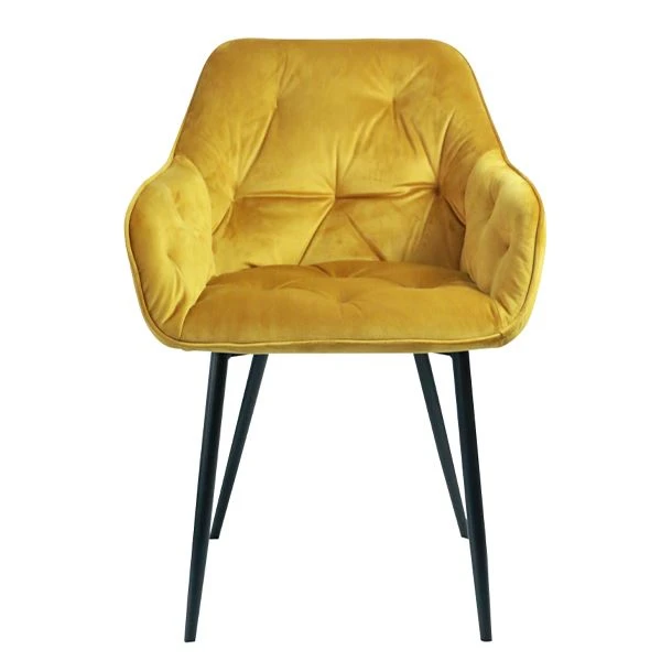 Velvet Fabric Dining Chair Armchair Living Room