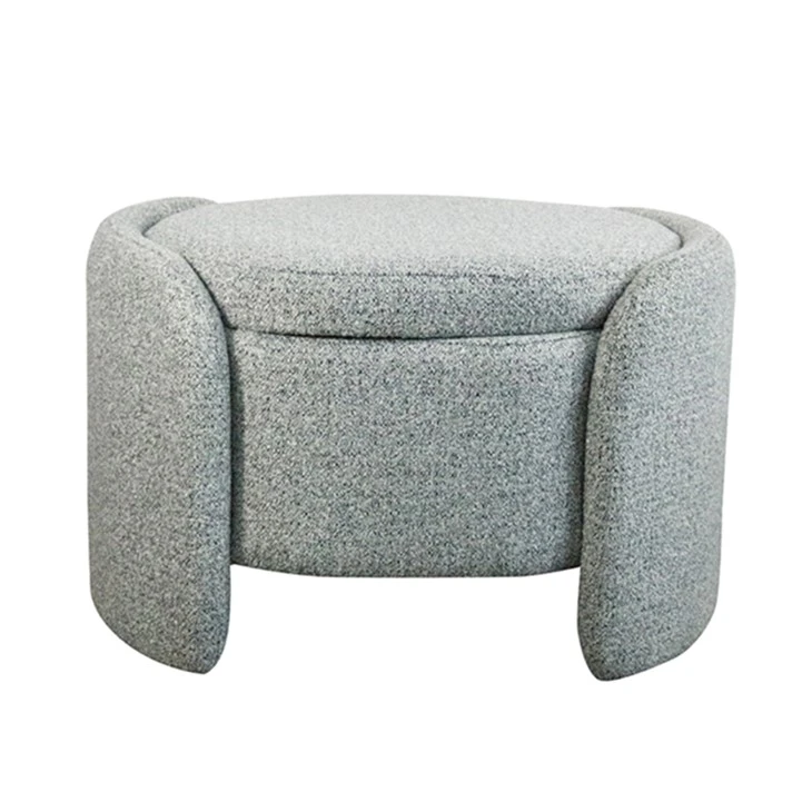 Fabric Storage Ottoman Bench
