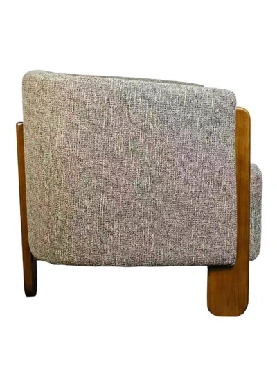 Upholstered Wooden Armchair For Living Room OEM Available