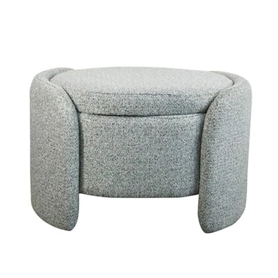 Fabric Storage Ottoman Bench